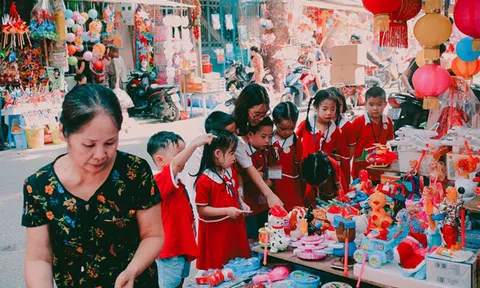 Có một khu phố rực rỡ sắc đỏ mỗi dịp thu về